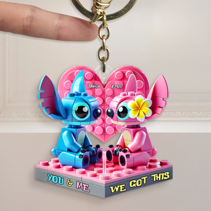 Personalized Gifts For Couple Keychain, Alien Fans 01TGPU300525-Homacus