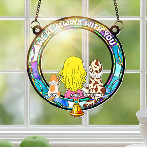 Personalized Memorial Gifts For Dog Lovers Window Hanging Suncatcher Ornament 03TGLU170225HG-Homacus