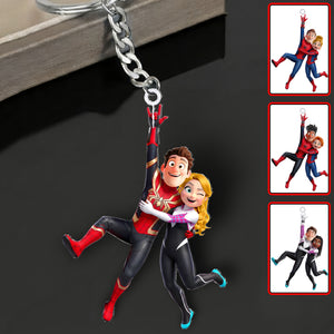 Hanging Together Couple Keychain - Personalized Gifts For Couple 05qhqn210726-Homacus
