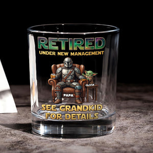 Grandpa Retirement Round Glass - Personalized Gifts 01HUTA100626-Homacus