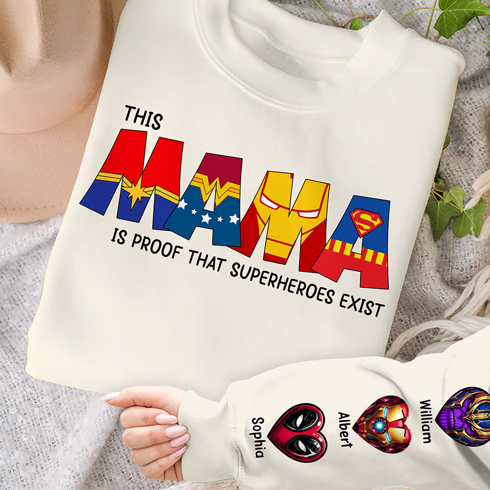 Super Mama Personalized Gifts For Mom Shirt 02OHQN220325-Homacus