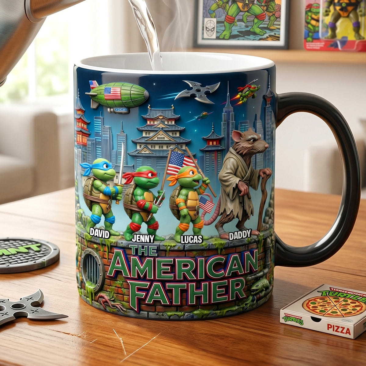 American Tactical Dad Squad Magic Mug, Personalized Gifts For Dads 04qhtn180526-Homacus