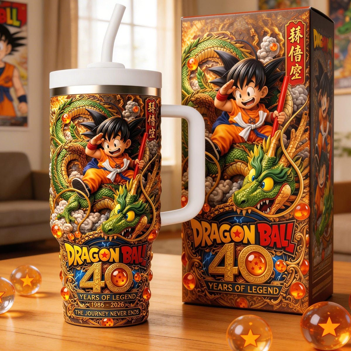 40 Years Legendary Warrior 40oz Tumbler - Personalized Gifts For Anime Lover Tumbler 02TYQN170326-Homacus
