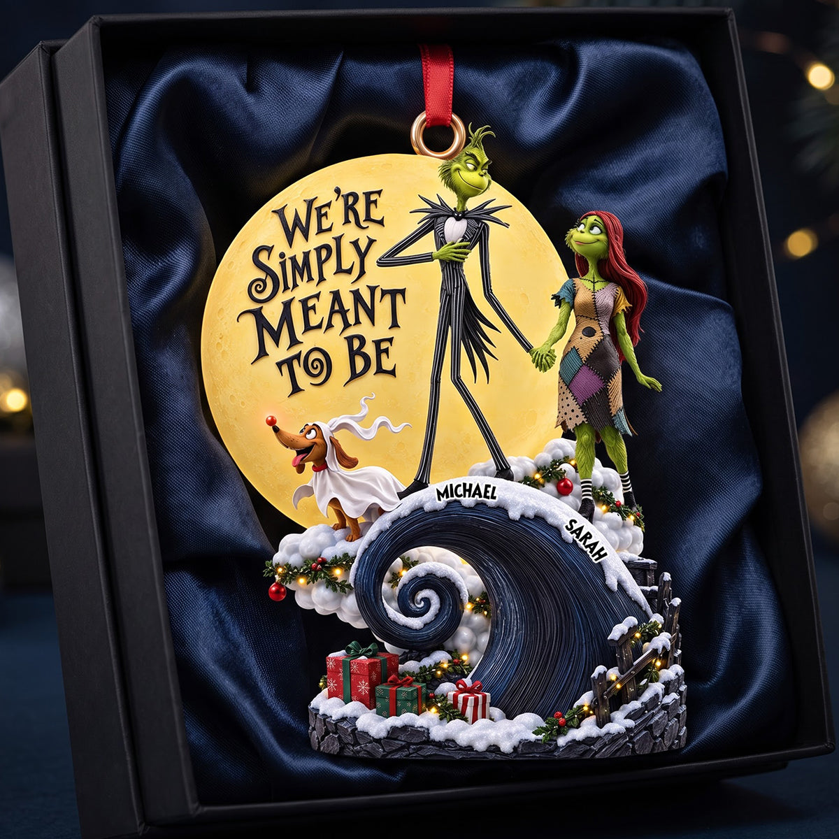 Spooky Christmas Duo Ornament - Personalized Gifts For Couple 07ohdt161026-Homacus