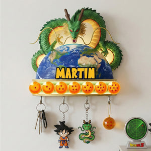 Planet Earth Wood Key Hanger - Personalized Gifts 01kimg151225-Homacus