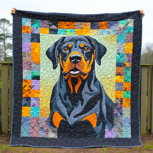 Rottweilers Dog Christmas Quilt Bed Set Gifts For Dog Lovers 01HUDT081124-Homacus