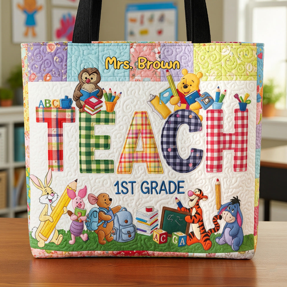 Cute Teacher Tote Bag, Personalized Gifts For Teacher 05qhtn220725-Homacus
