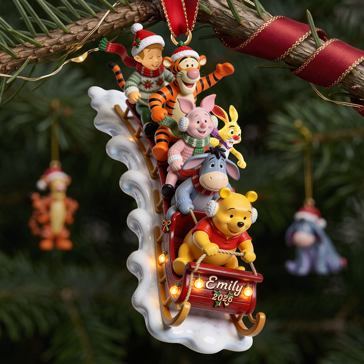 Jolly Snow Ride Acrylic Ornament, Personalized Gifts For Christmas 03qhta040926-Homacus