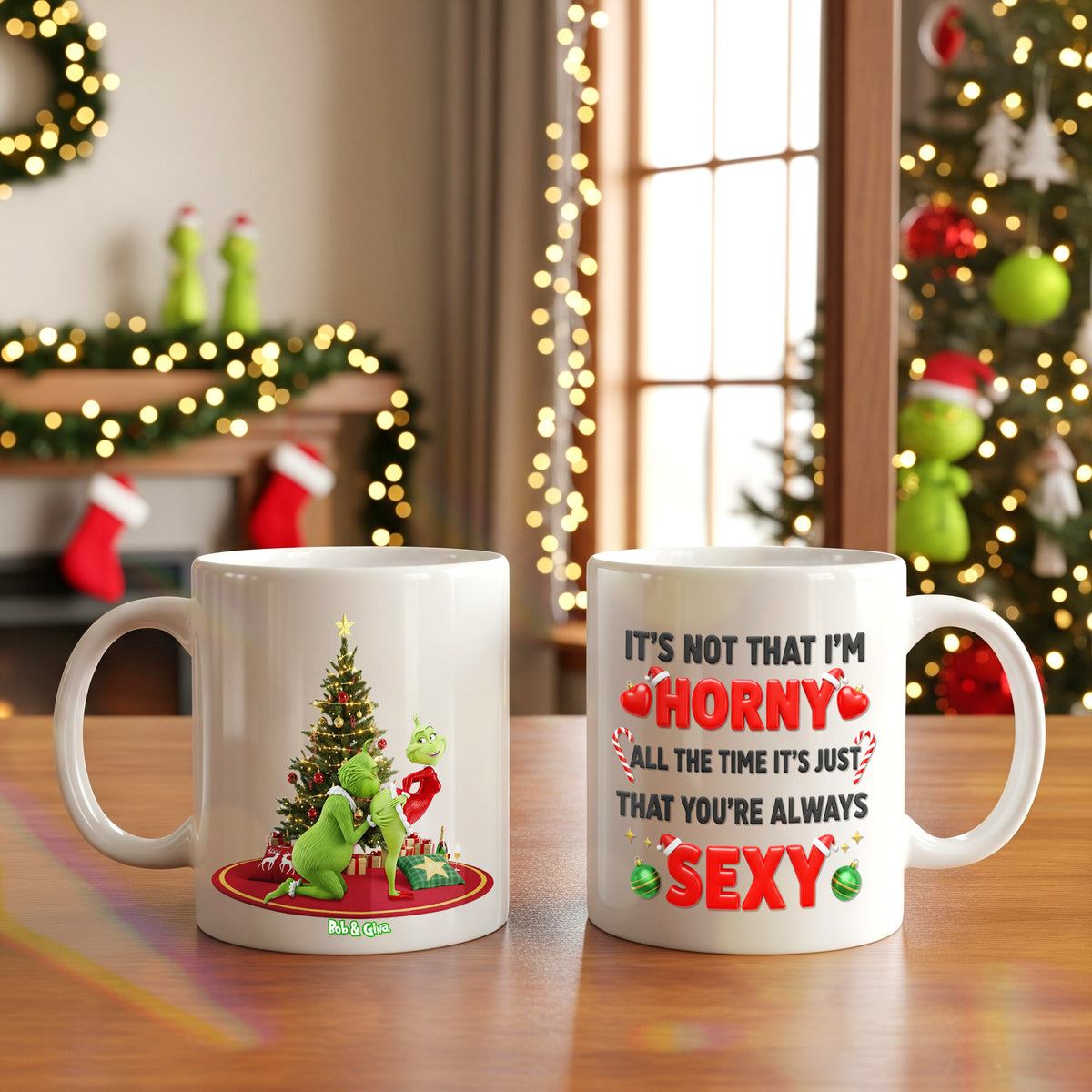 Personalized Gifts For Christmas, Funny Couple White Mug 01ohmg130925-Homacus