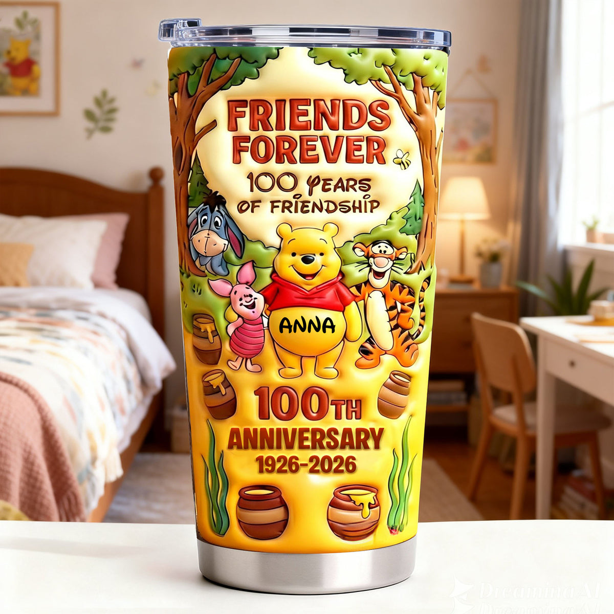 A Century Of Friendship Tumbler - Personalized Anniversary Gift 04TGLU170126-Homacus