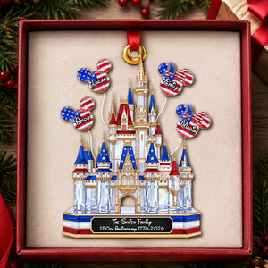 Enchanted Castle Acrylic Ornament - Personalized 250th Anniversary Gift For Family 05OHDH240826
