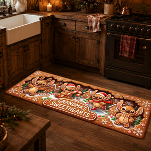 Lovely Gingerbread Sweetheart Runner Rug - Personalized Gifts For Family 01palu220826-Homacus