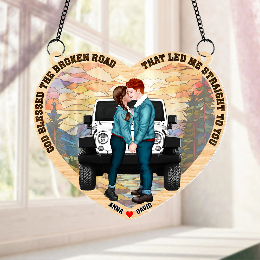 Personalized Gifts For Couple Suncatcher Ornament 02ohtn210624pa-Homacus