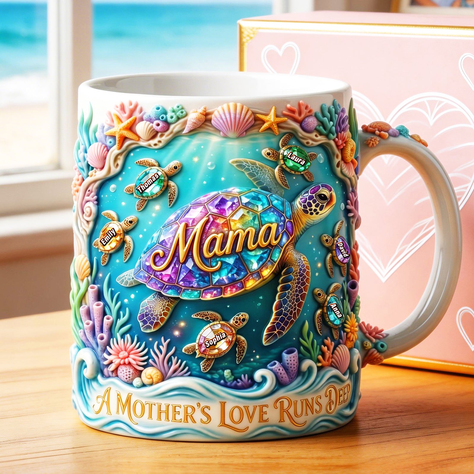A Mother's Love Run Deep Coffee Mug- Personalized Gifts For Mother 06toqn090426-Homacus