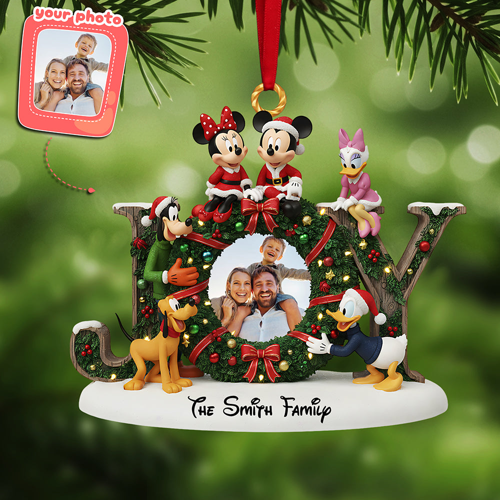 Custom Photo Family Acrylic Ornament, Personalized Gifts For Christmas 01kita161025-Homacus