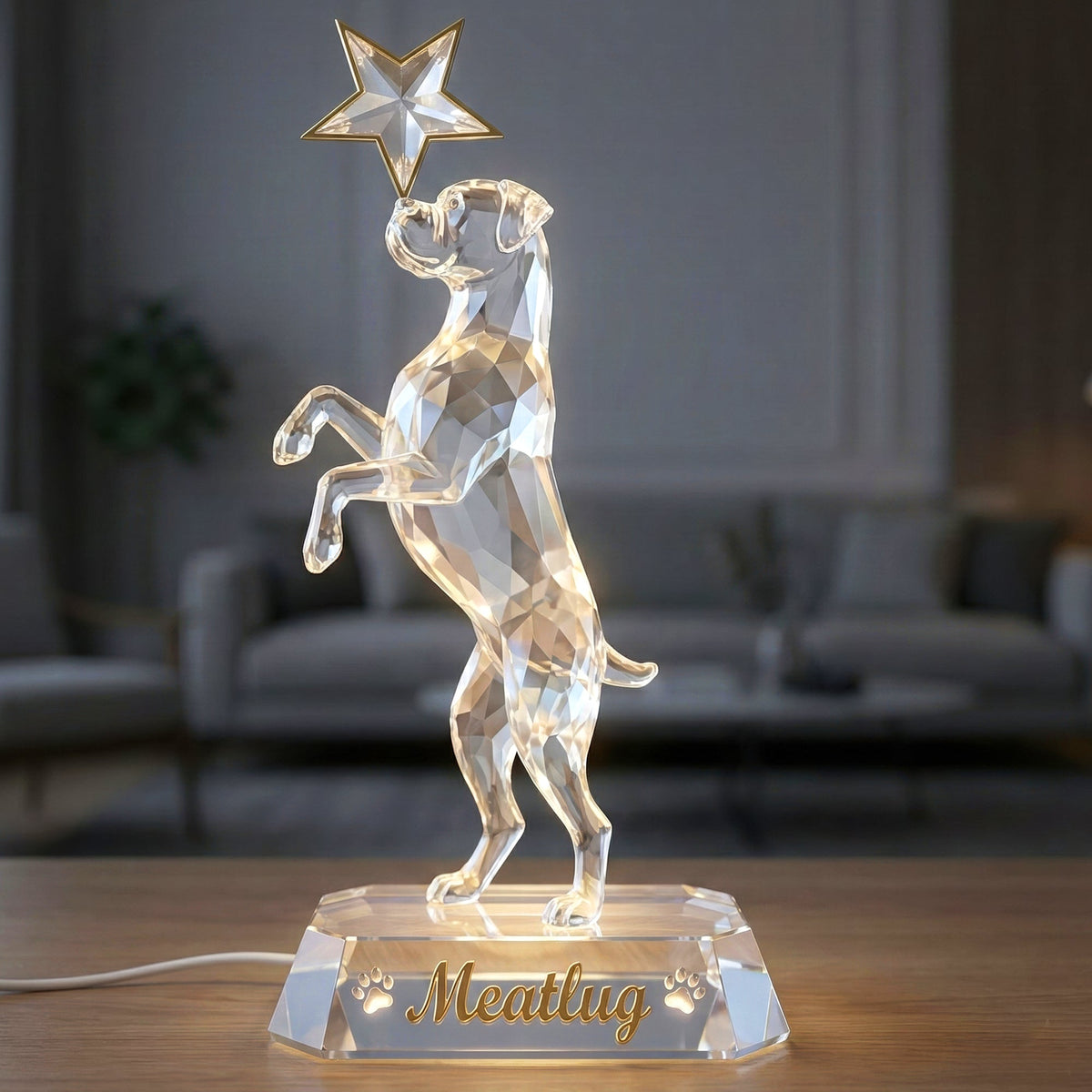 Cute Dog Standing Up Playing With Star Light Box – Personalized Gifts For Dog Lovers 05qhqn251225-Homacus