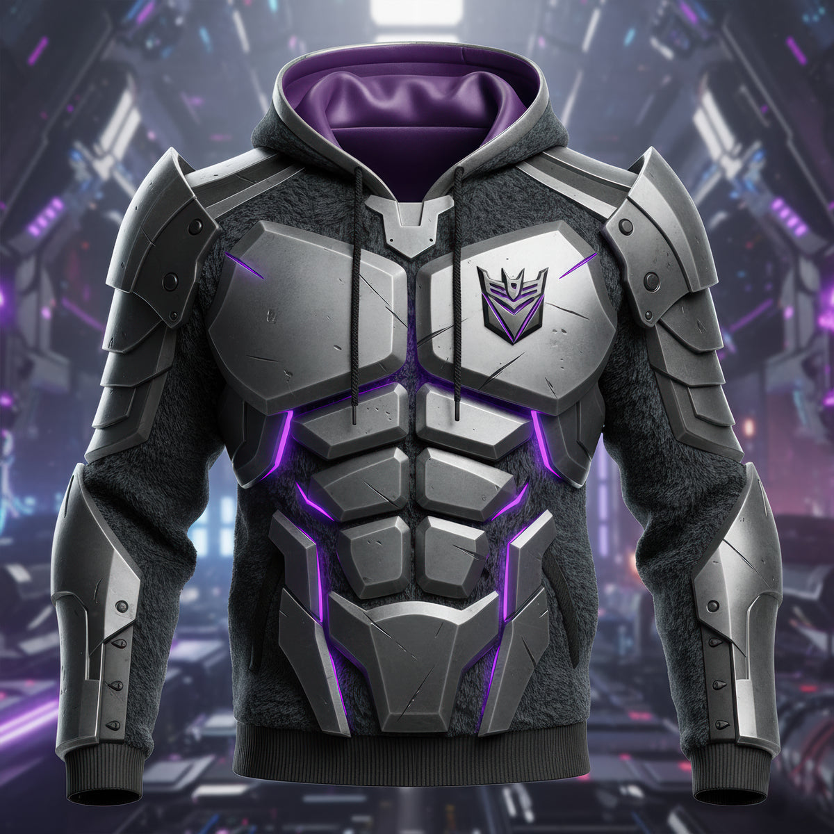 Cyber Armor 3D Hoodie - Personalized Gifts 03HYQN111125-Homacus