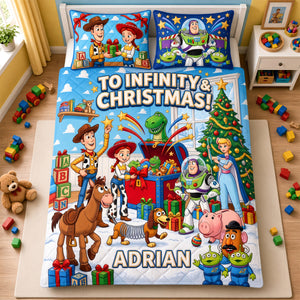 Friends Adventure Christmas Quilt Bed Set - Personalized Gifts For Christmas 06tydh221026-Homacus