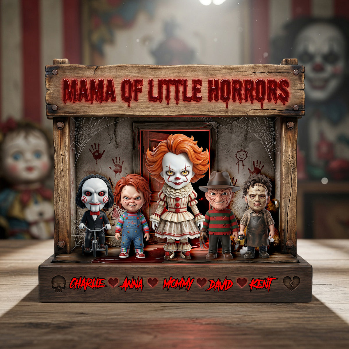Mama Of Little Horrors Acrylic Plaque - Personalized Gifts For Moms 05TYLU110426-Homacus
