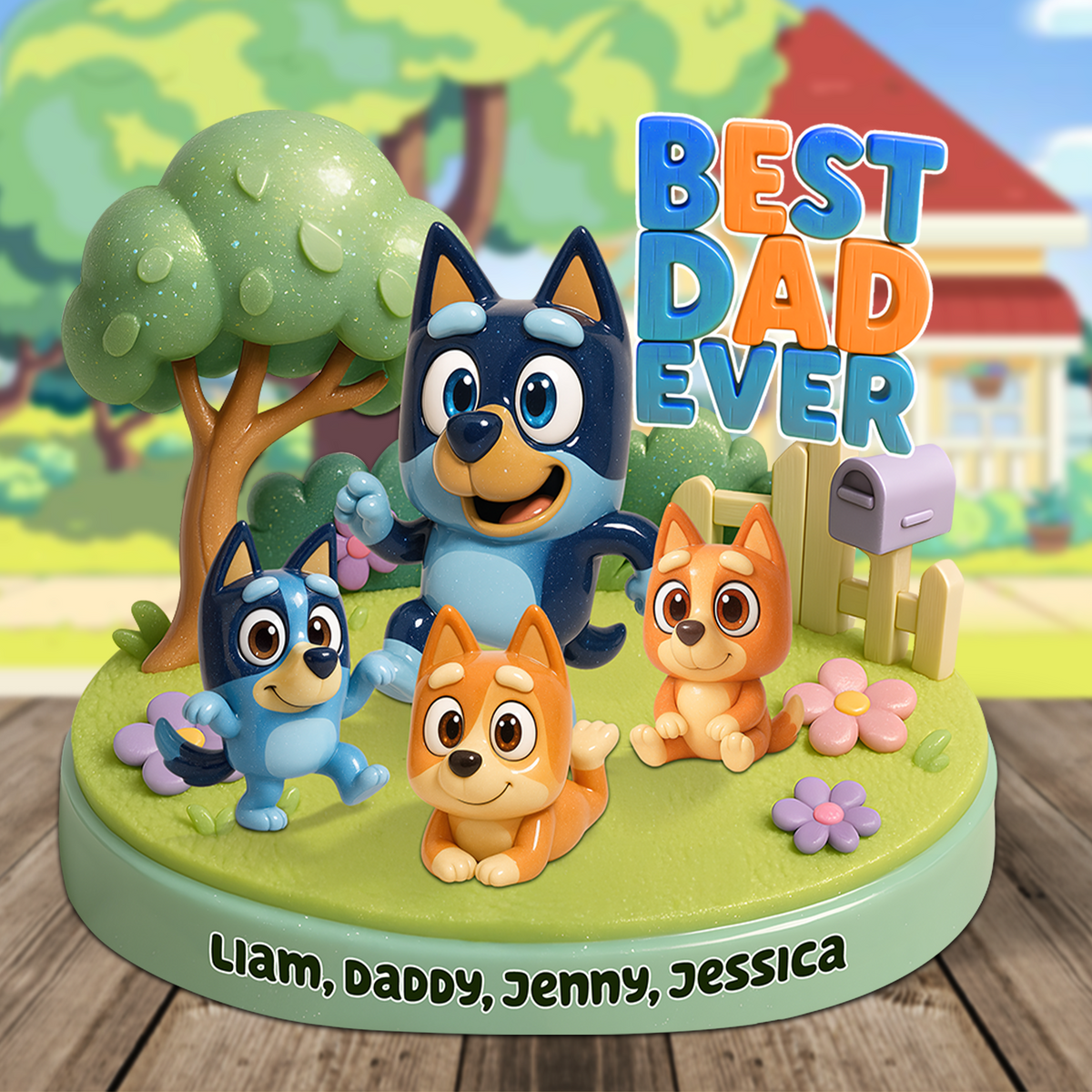 Dog Dad Plaque - Personalized Gifts For Dad 04kapu060525-Homacus