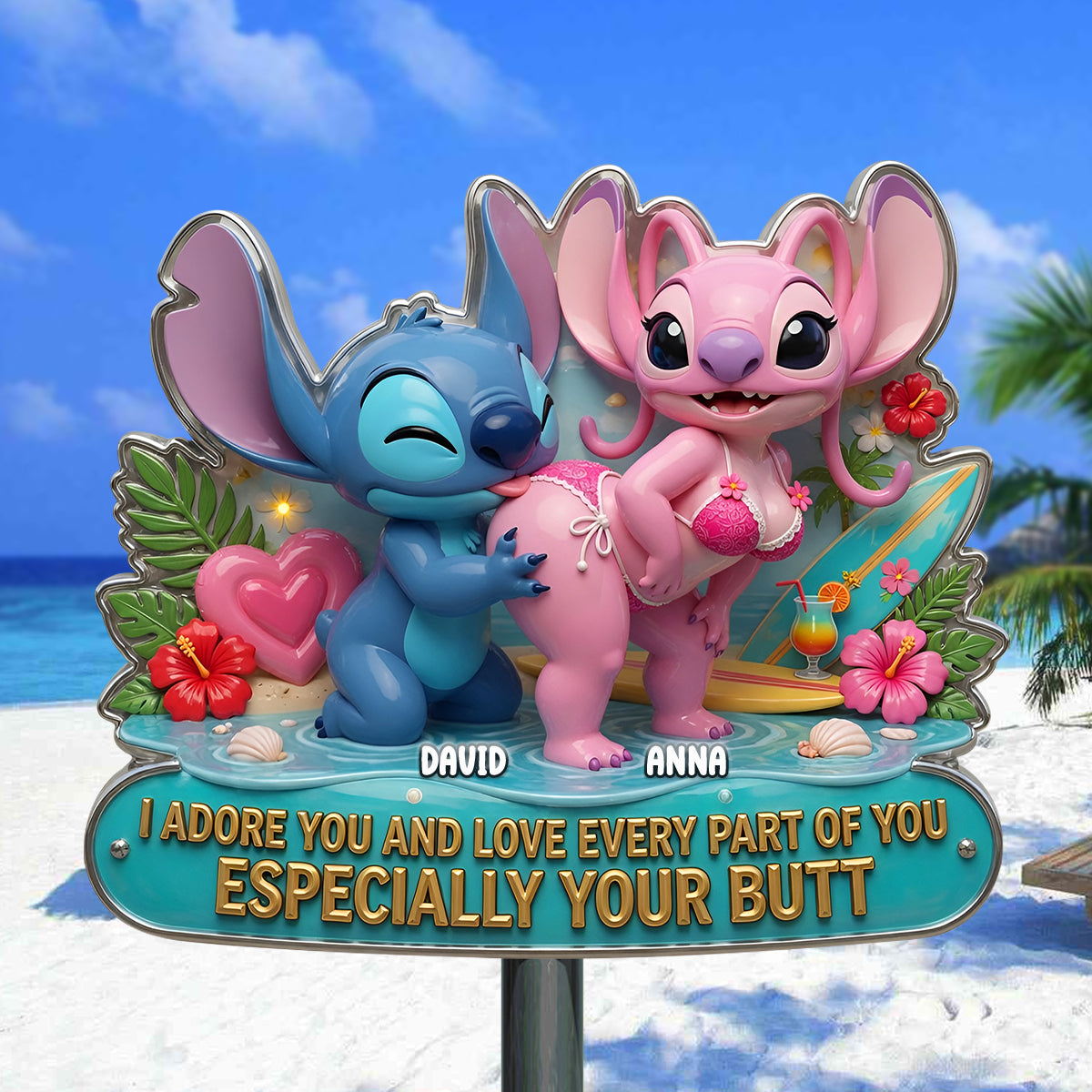 Funny Couple Cut Metal Sign - Personalized Gifts For Couple 04tytn170626-Homacus