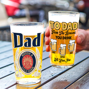 Personalized Gifts For Dad Beer Glass 02natn290524-Homacus