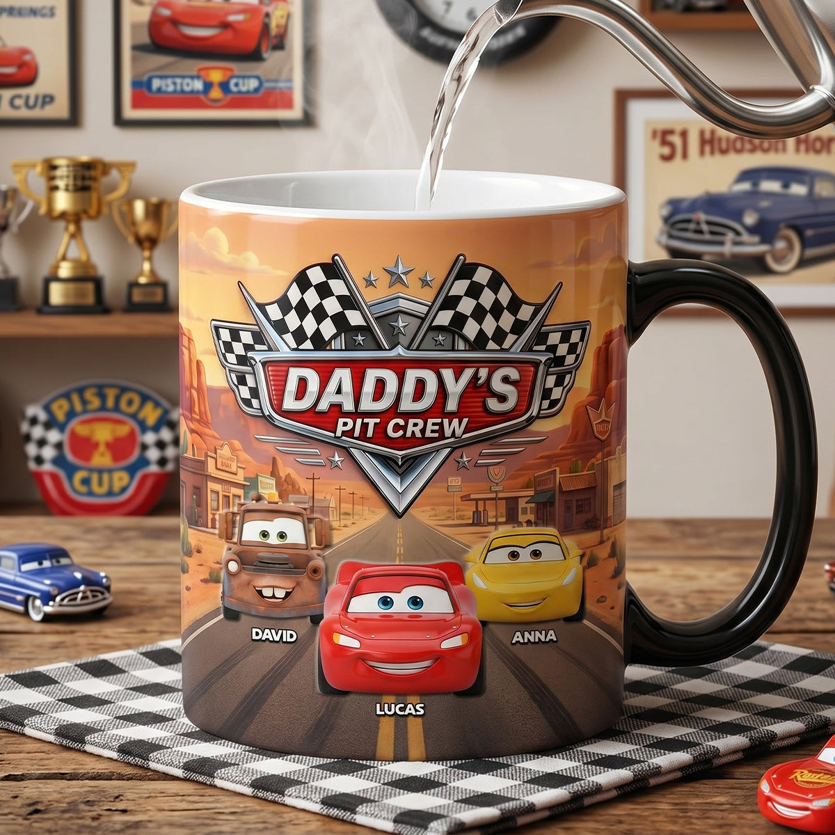 Daddy's Crew Magic Ceramic Coffee Mug - Personalized Gifts For Dad 04natn070526-Homacus