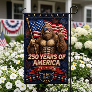 Cool Bigfoot - Celebrated America 250th Anniversary Garden Flag - Personalized Gifts For Patriots 03totn280526