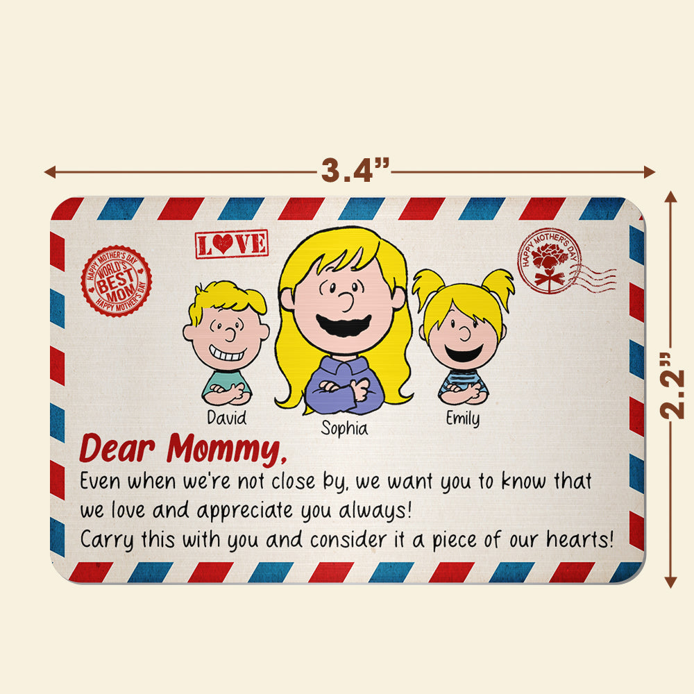 Personalized Gifts For Mom Aluminum Wallet Card 03kaqn150125hh Letter To Mom-Homacus