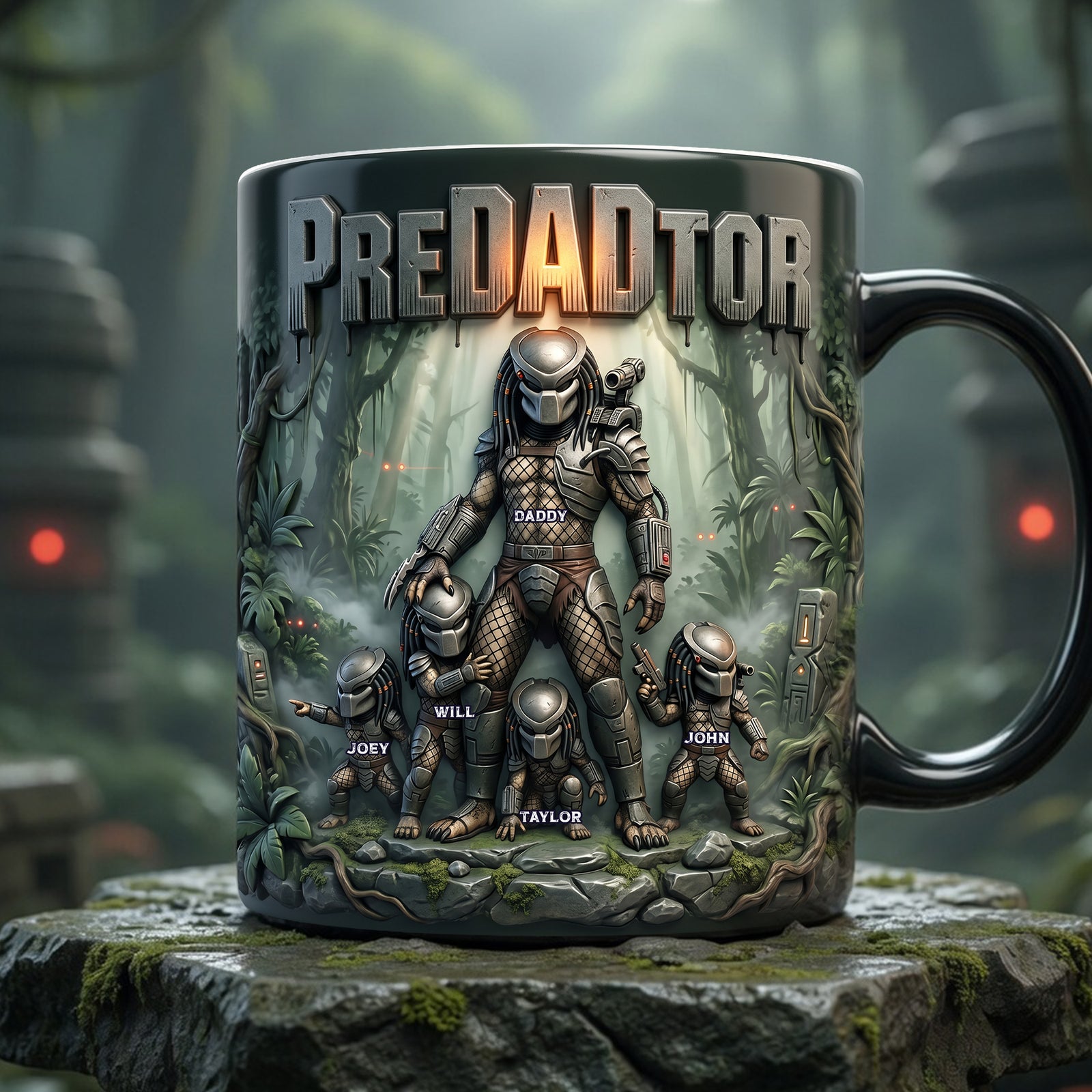 Strongest Warrior Dad And Kids Magic Mug - Personalized Gifts For Dads 04nalu240426-Homacus