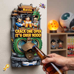 Epic Warrior Wooden Wall Hanging Bottle Opener - Personalized Gifts For Animation Lovers 03tota220726