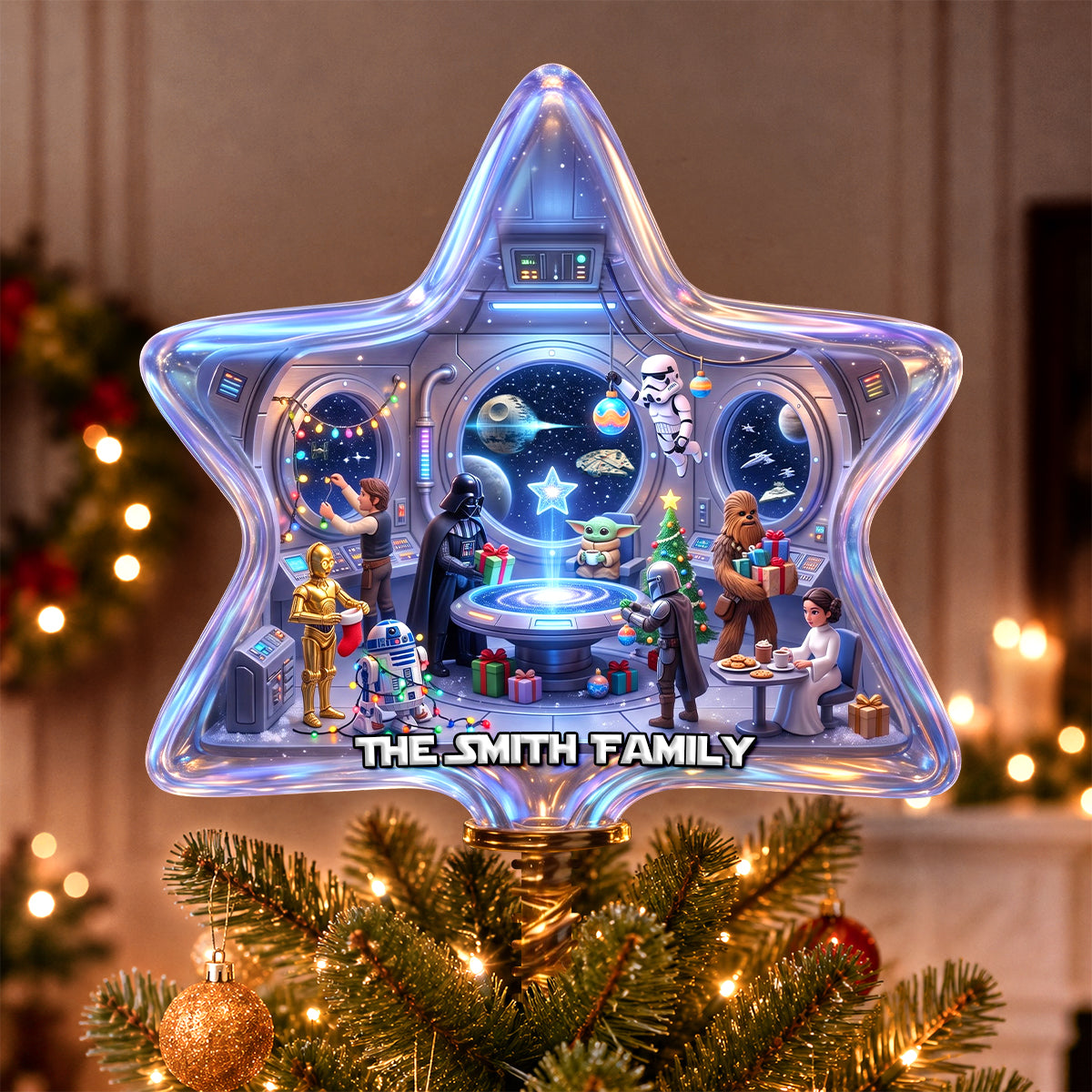 Christmas In Master Ship Tree Topper, Personalized Gifts 02qhdh270826