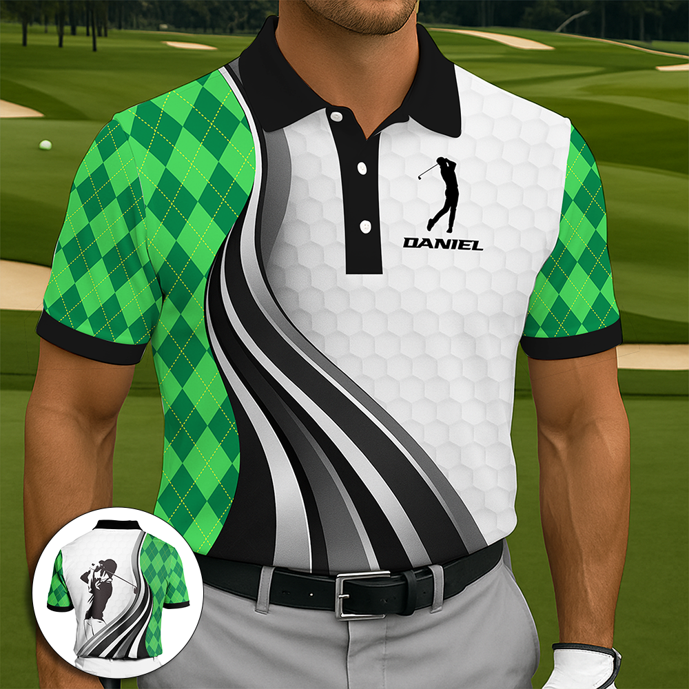Stylish Golf Swing Polo Shirt - Personalized Gifts For Golfer 04PGLU310725-Homacus