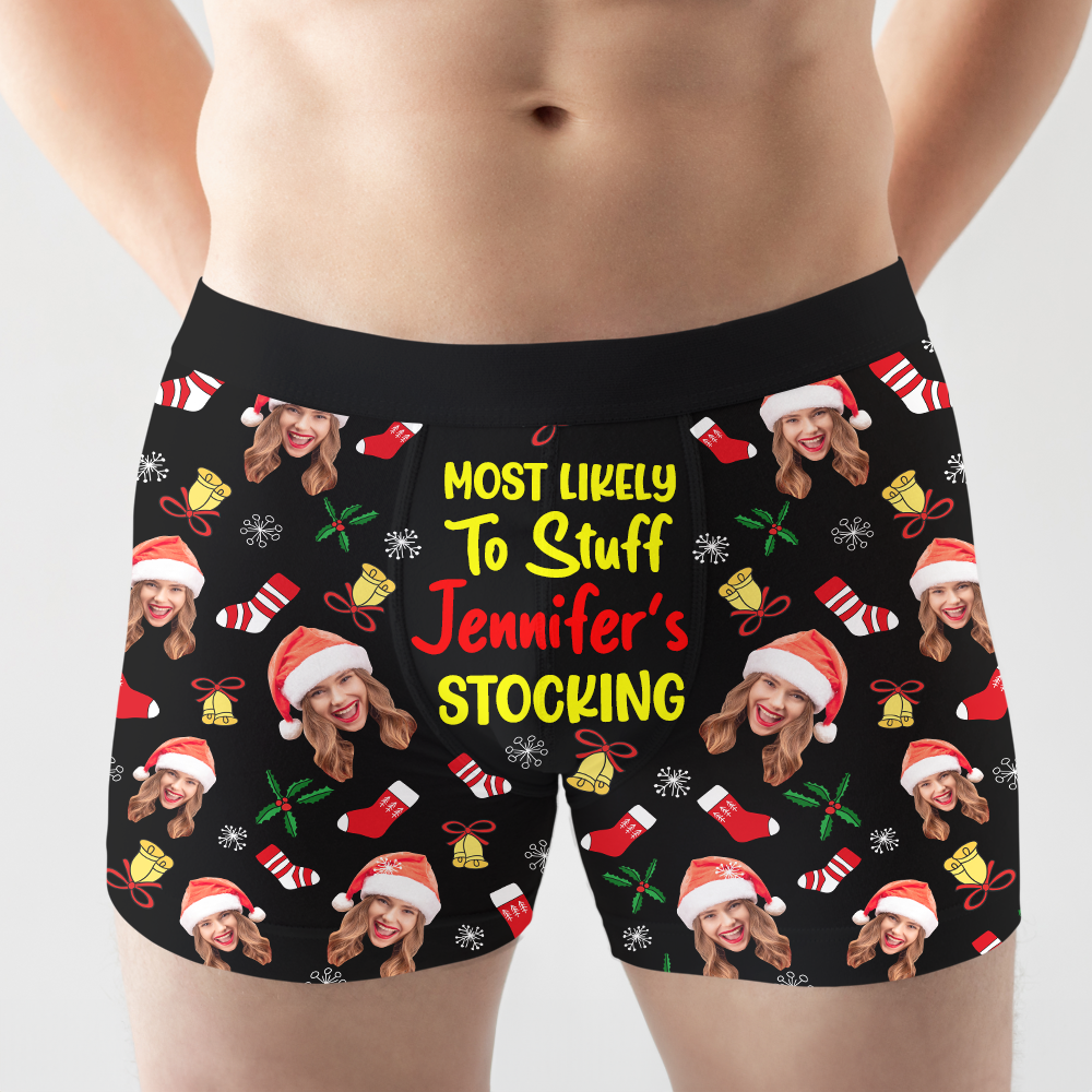 Custom Photo Gifts For Christmas Men's Boxers and Women's Brief 01xqpu120924-Homacus