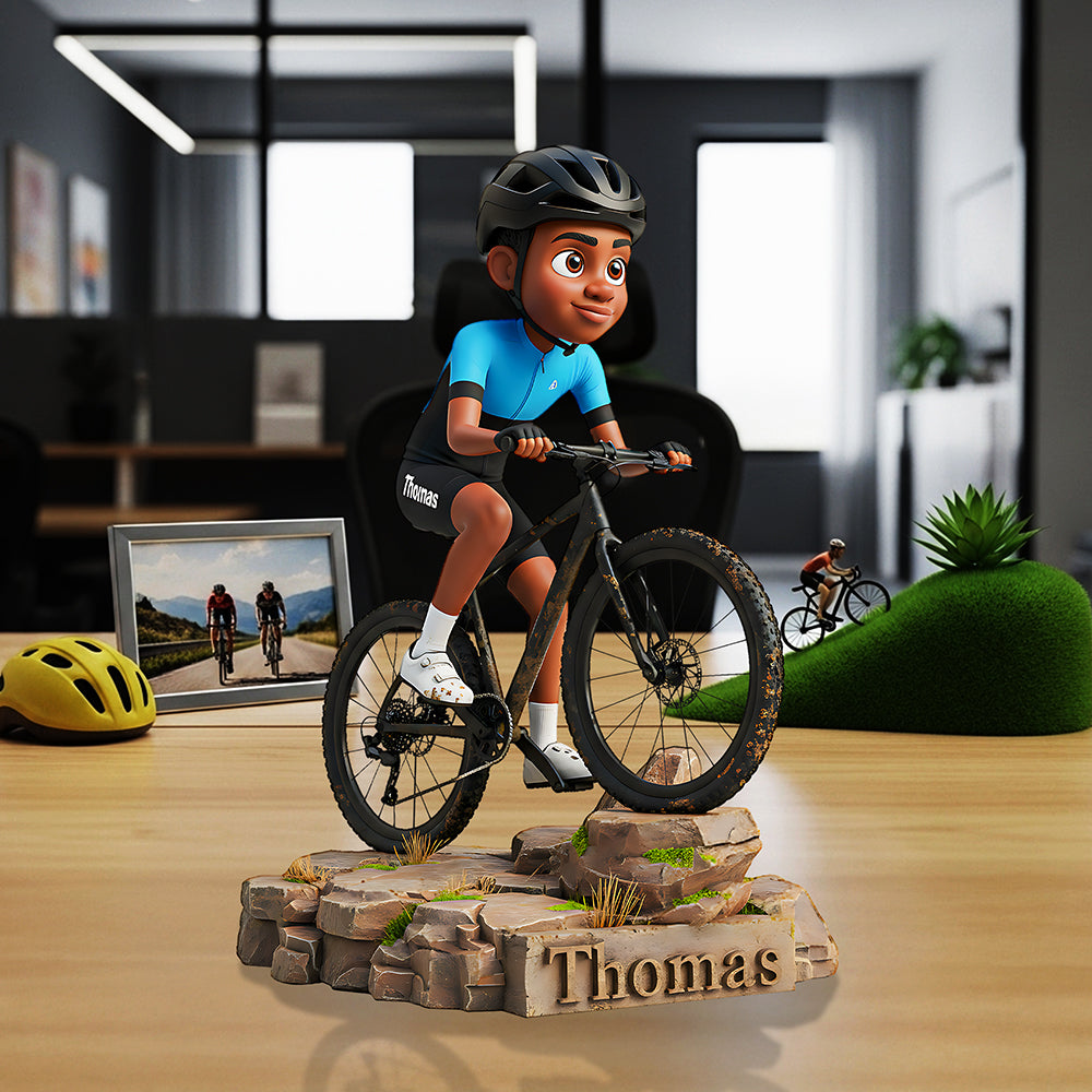 Teenager Riding Bicycle Plaque - Custom Photo Gifts For Bicycle Lovers 02pata290825-Homacus