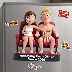 Naughty Couples Acrylic Fridge Magnet - Personalized Gifts For Couples 03huta220626-Homacus
