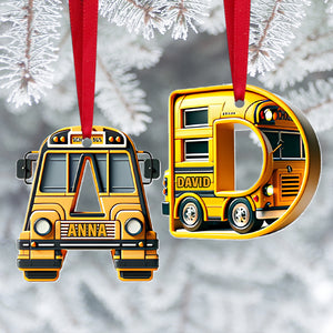 Custom Alphabet Letter Gifts For Bus Lover Christmas Ornament 01xqtn241024-Homacus