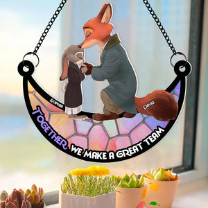 Personalized Gifts For Couple Suncatcher Ornament 05KADT060624-Homacus