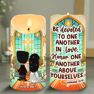 Personalized Gifts For Couple Led Candle Wedding In Church 01xqpu110125hg-Homacus