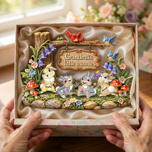 Grandma's Bunnies Acrylic Plaque - Personalized Gifts For Grandma Plaque 07TYLU170326-Homacus