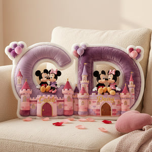 Lovely Couple Alphabet Custom Shaped Pillow - Personalized Gifts For Couple 02ohta131225-Homacus