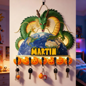 Planet Earth Acrylic Key Hanger - Personalized Gifts 01kimg151225-Homacus