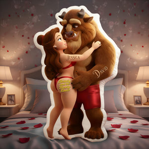 Sweetheart Duo Shaped Pillow - Personalized Gift For Couples 09NALU271125-Homacus
