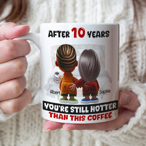 Personalized Gift For Couple White Mug Cartoon Characters Valentine 04OHLU181224-Homacus