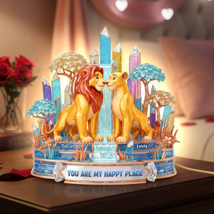 Romantic Couple Acrylic Light Box - Personalized Gifts For Couple 05naqn011225-Homacus