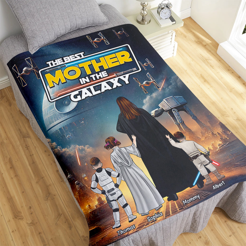 Mom Galaxy Blanket - Personalized Gifts For Mom 041xqqn250425hhhg-Homacus