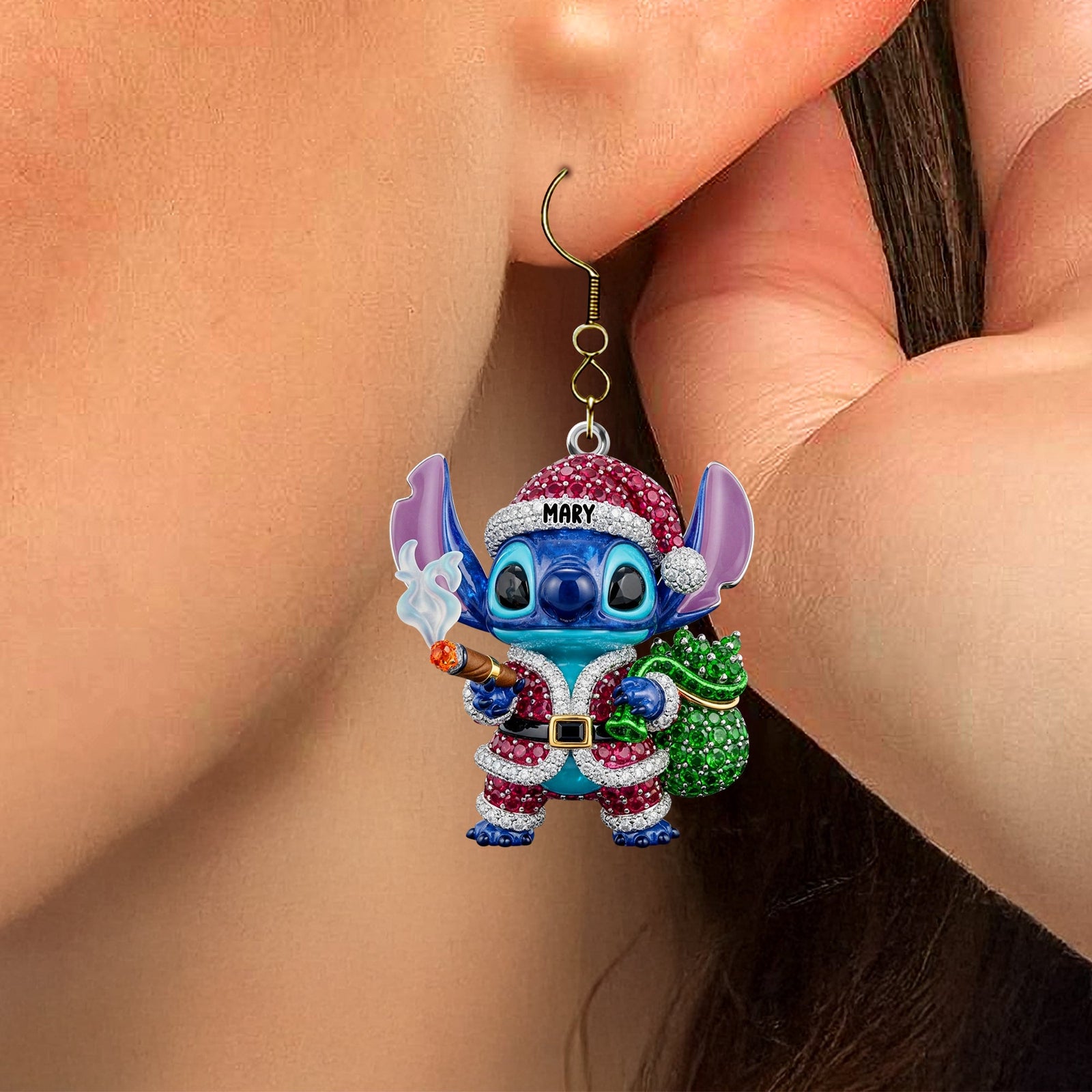 Cartoon Alien Acrylic Earrings Personalized Funny Gifts For Smokers 01totn160725-Homacus