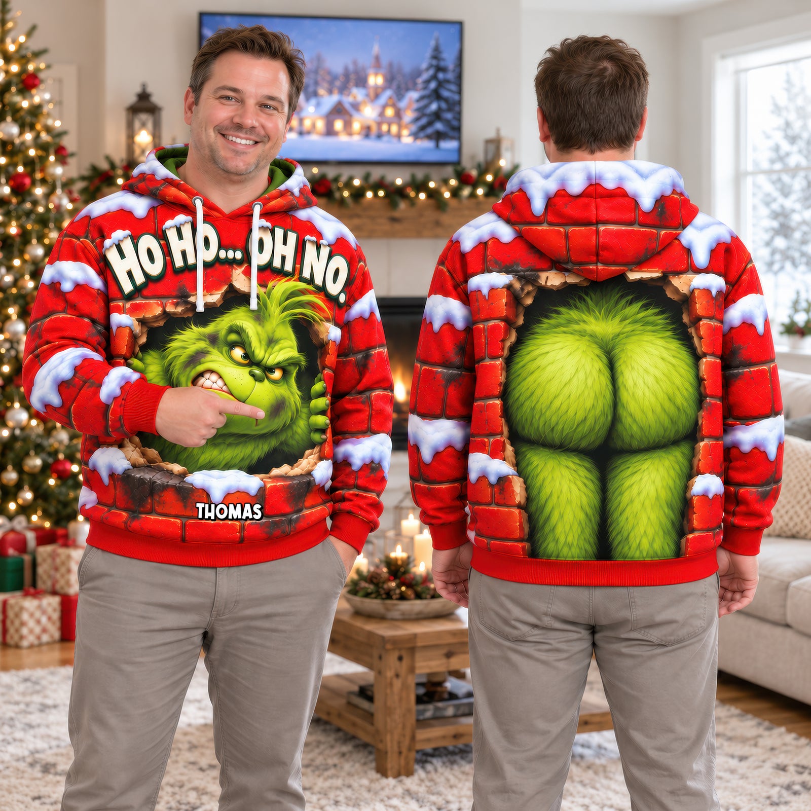 Holiday Character Hoodie - Personalized Christmas Gifts 07haqn300926-Homacus