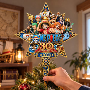 30th Anniversary Adventure Acrylic Christmas Tree Topper - Personalized Gifts For Christmas 12ohlu081026-Homacus