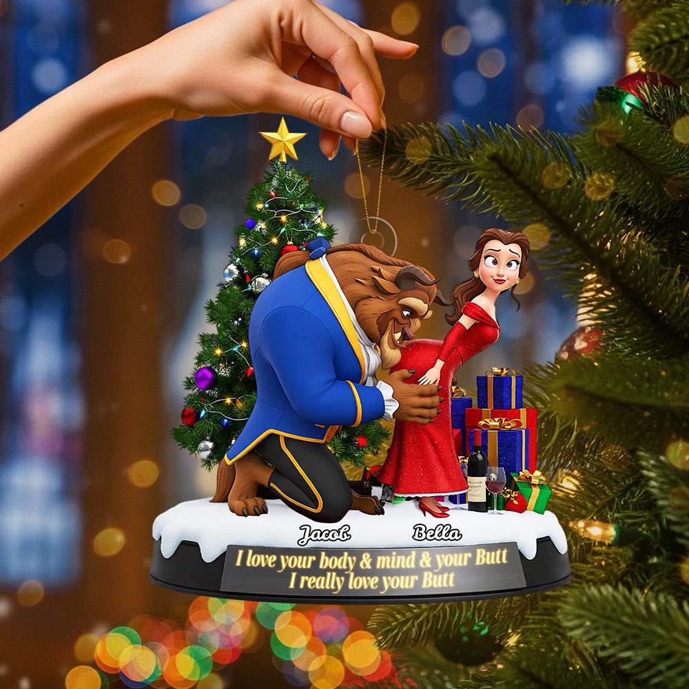 Naughty Couple Ornament - Personalized Gifts For Couple 03ohta090925-Homacus